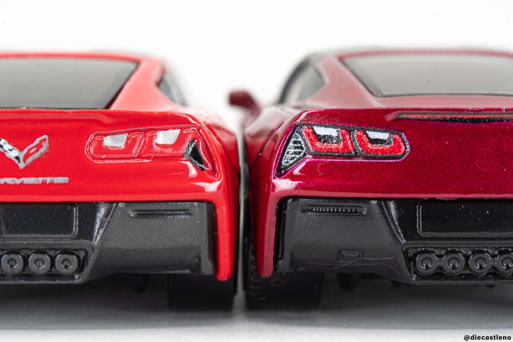 Hot Wheels and Matchbox Chevy Corvette C7 Tail Light Tampos