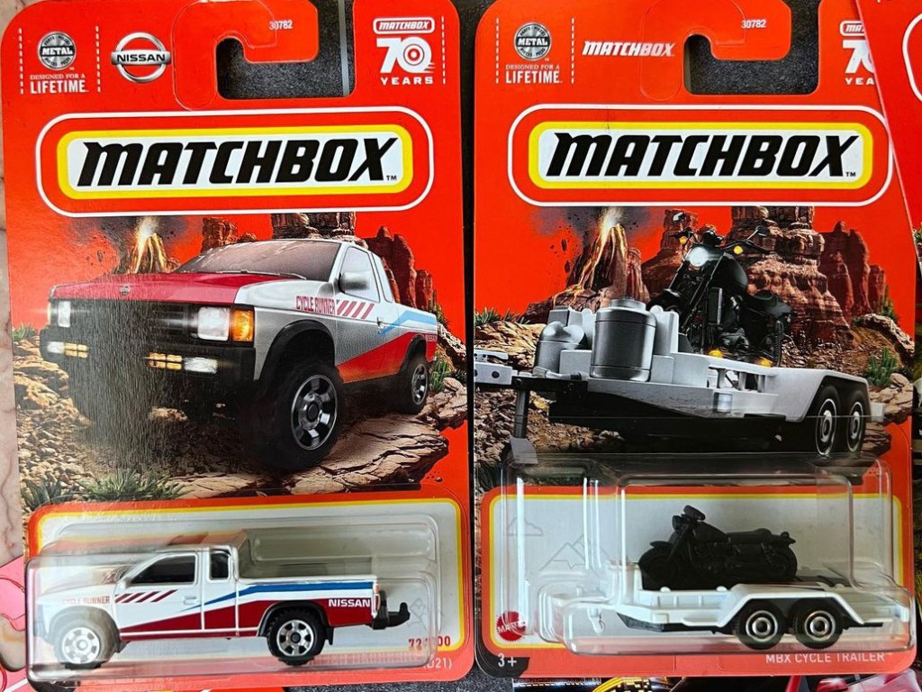 Matchbox Nissan Hardbody and Trailer Prototypes
