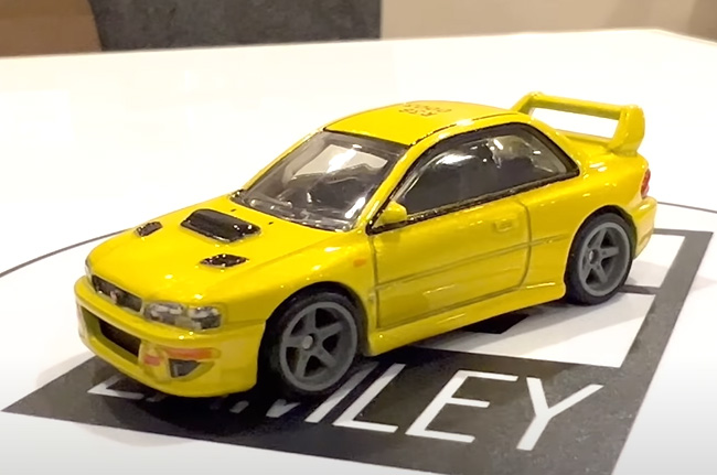 Hot Wheels Subaru STI 22B Prototype in Yellow
