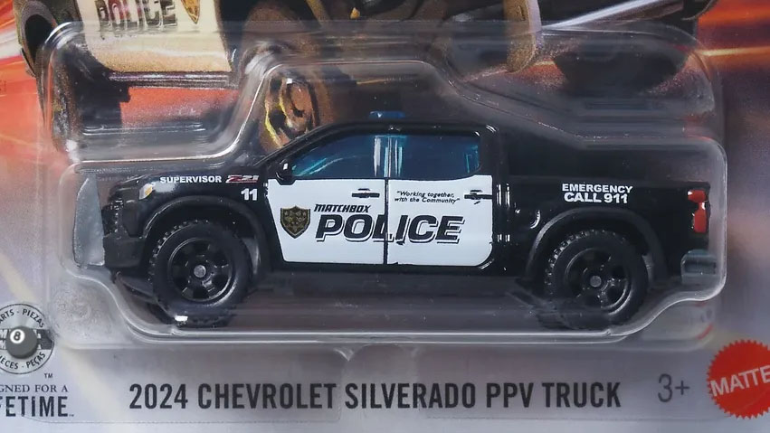 MYSTERY - MYSTERY C-HT511 FD PROTO 16° Matchbox News – 5/25/2026 – Silverado Police, Mainline Recolors
